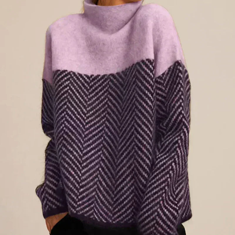 Roisin | Hochkragen Baumwollpullover