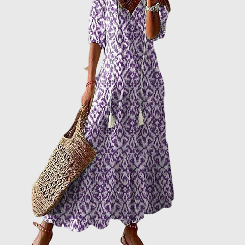 Muireann | Vintage Boho Maxi Sommerkleid