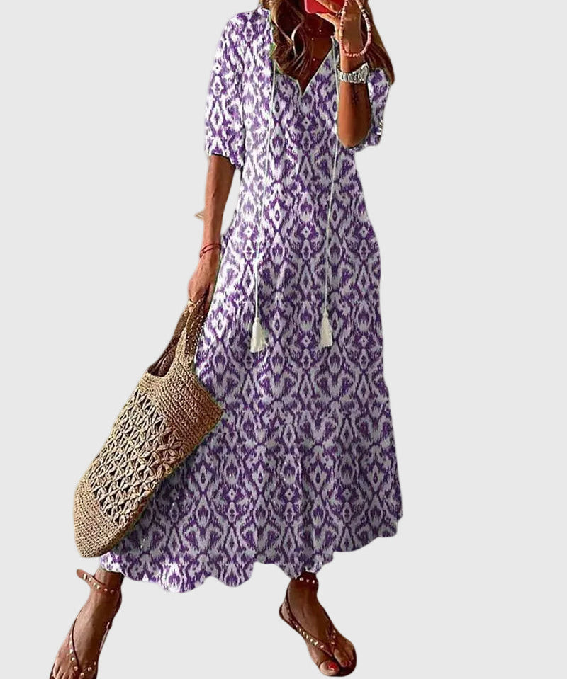 Muireann | Vintage Boho Maxi Sommerkleid