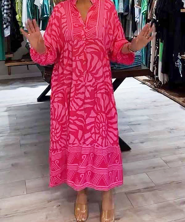 Lasairiona | Lebhaftes Bedrucktes Kleid