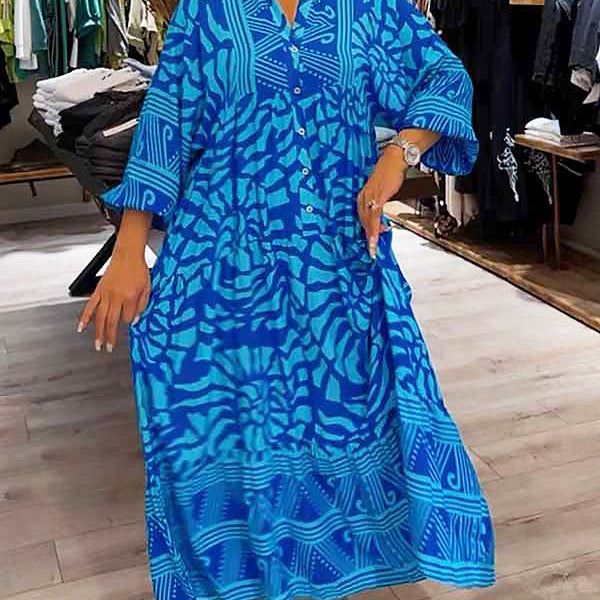 Lasairiona | Lebhaftes Bedrucktes Kleid