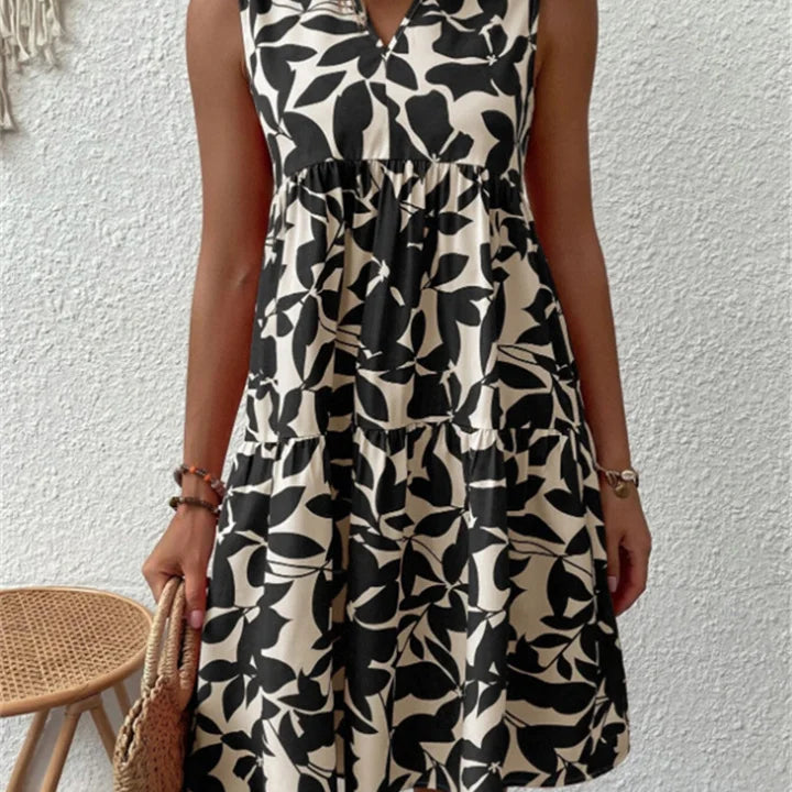 Aoibhinn | Fließendes Midi-Kleid