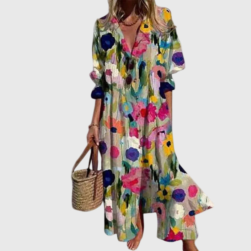 Sorcha | Elegantes Bohemian Maxikleid