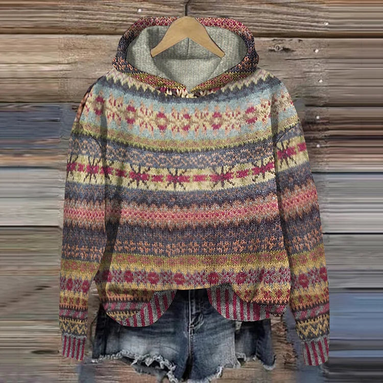 Aileen | Retro Ethnisches Sweatshirt