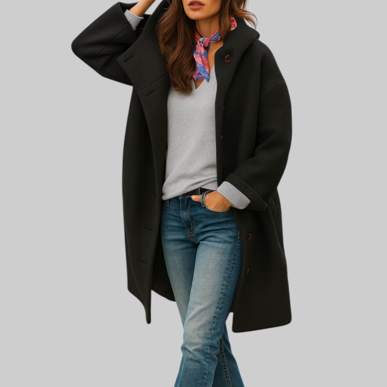 Blathnaid | Bequemer Mid-Length-Alltagsmantel
