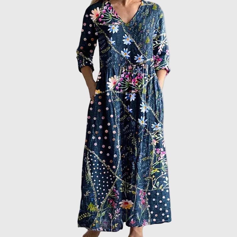 Roisín | Anmutiges, Fließendes Maxikleid