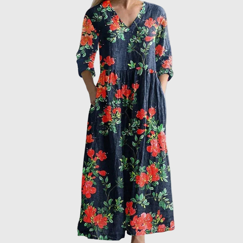 Roisín | Anmutiges, Fließendes Maxikleid