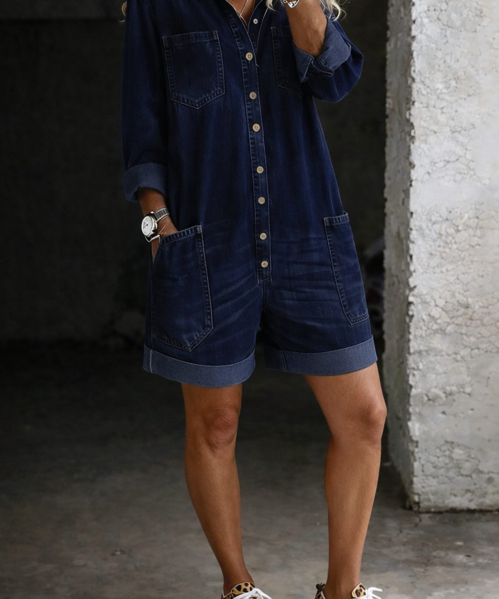 Nora - Lässiger Overall mit Shorts