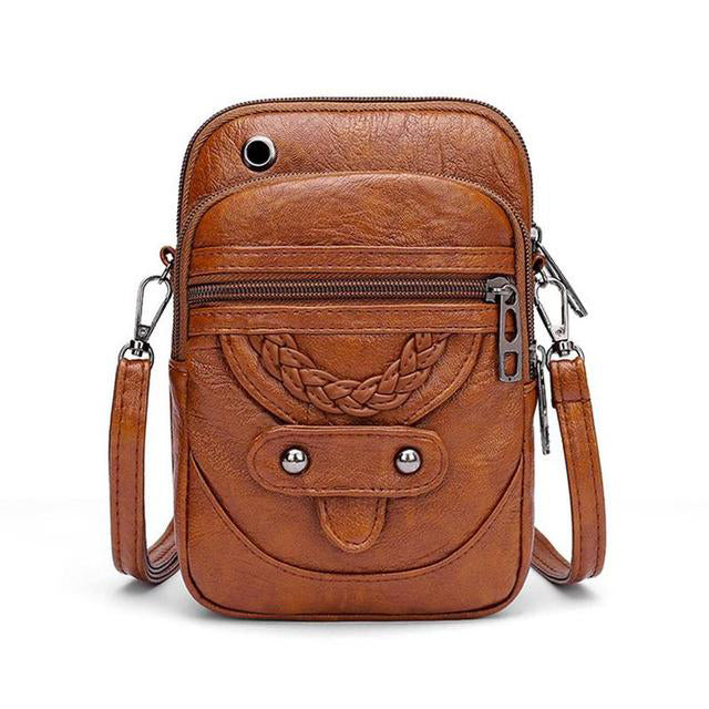 Aisling | Strukturierte Lederhandtasche