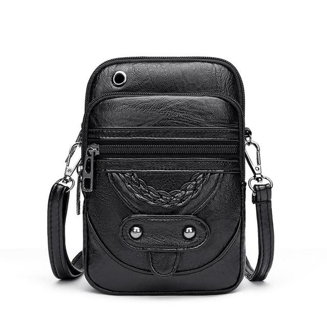Aisling | Strukturierte Lederhandtasche