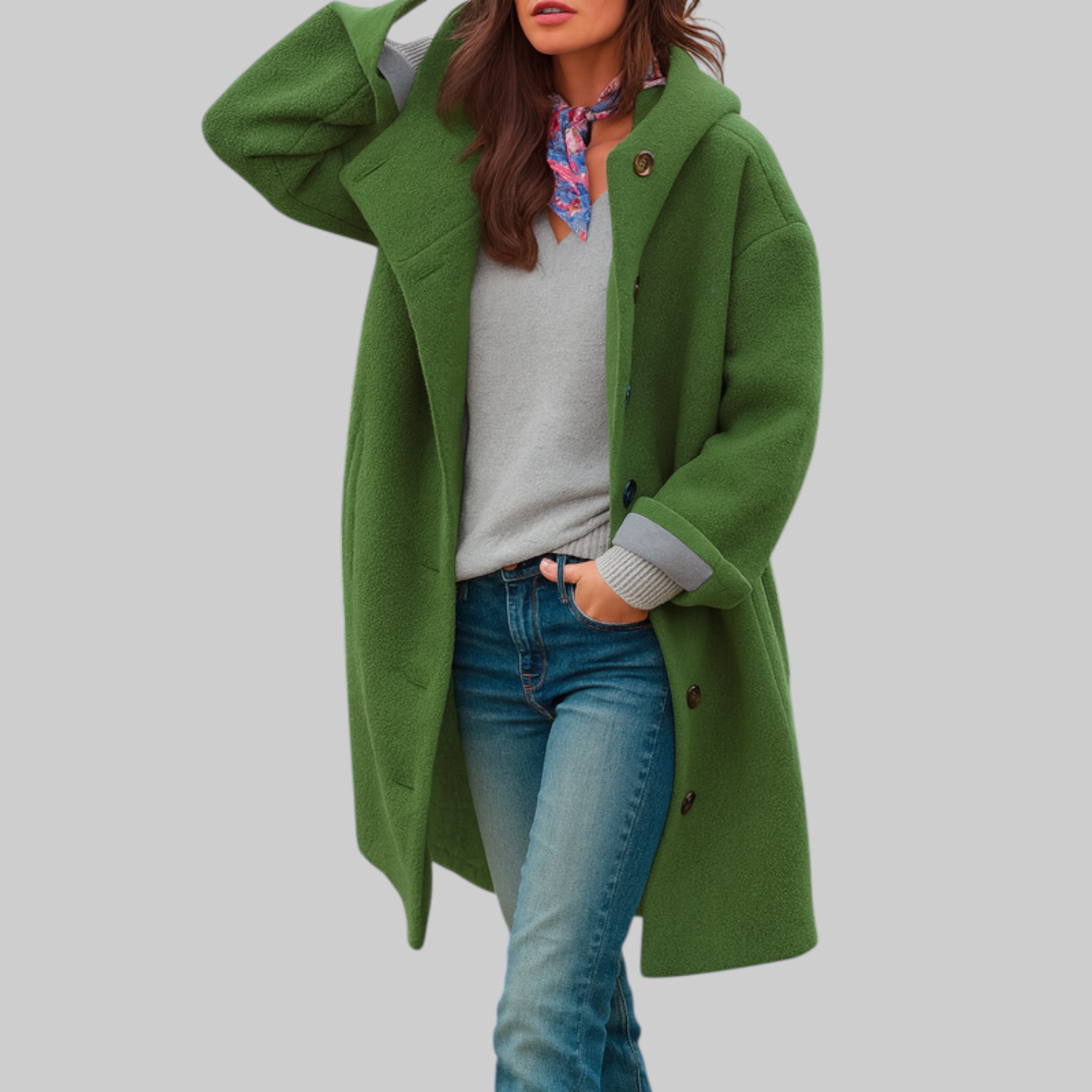 Blathnaid | Bequemer Mid-Length-Alltagsmantel