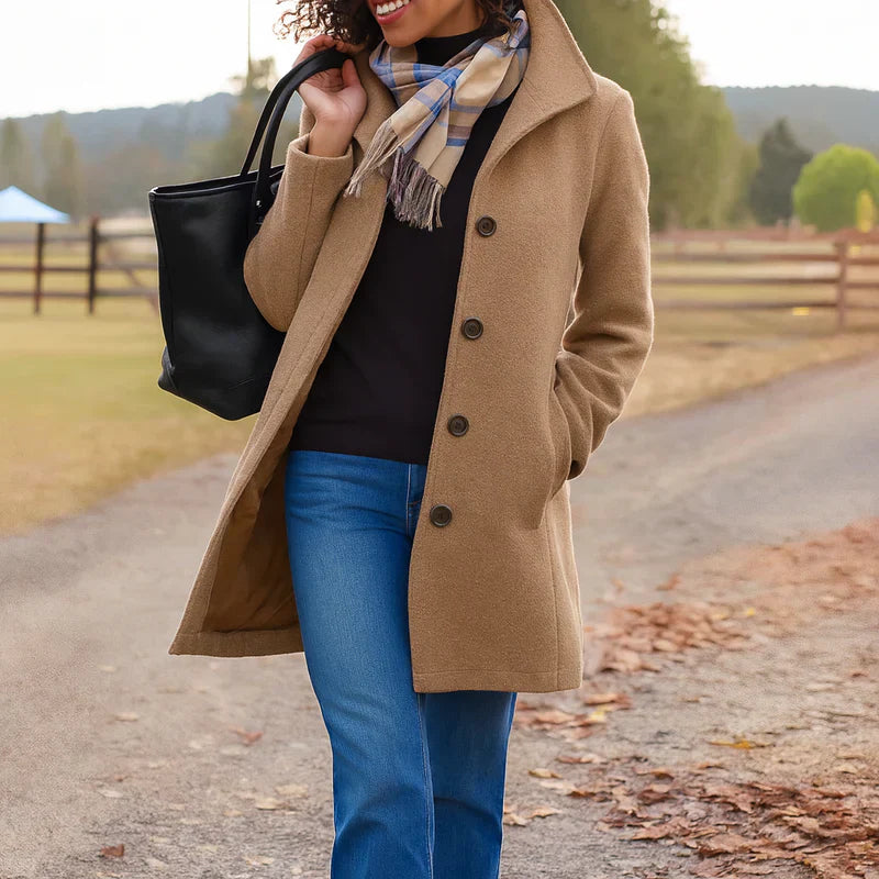 Caitriona | Ein-Knopf-Mantel