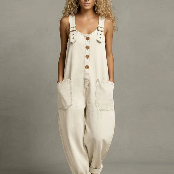 Leila - Stylischer Denim-Overall mit Taschen