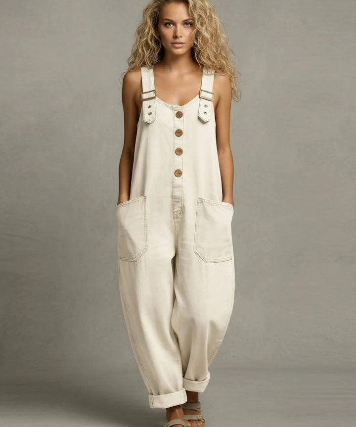 Leila - Stylischer Denim-Overall mit Taschen