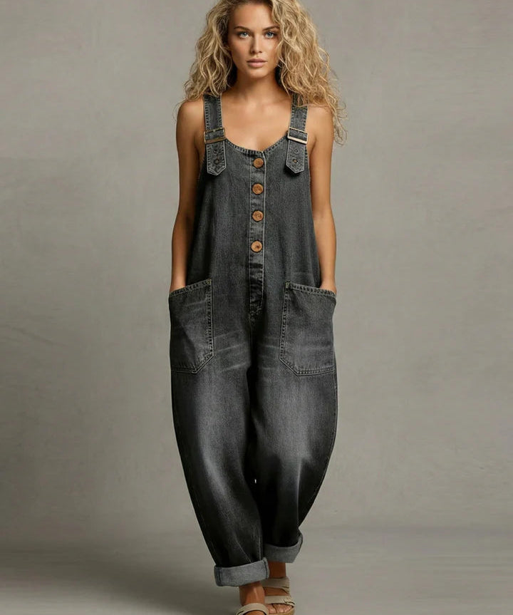 Leila - Stylischer Denim-Overall mit Taschen