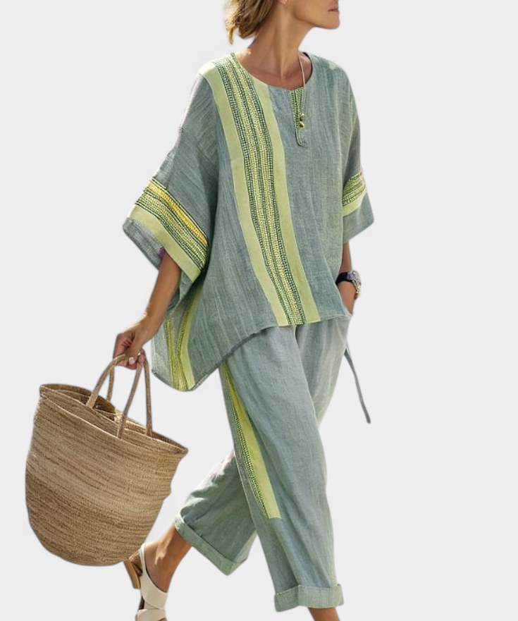Neamhan | Boho-Set aus Leinen und Bambus