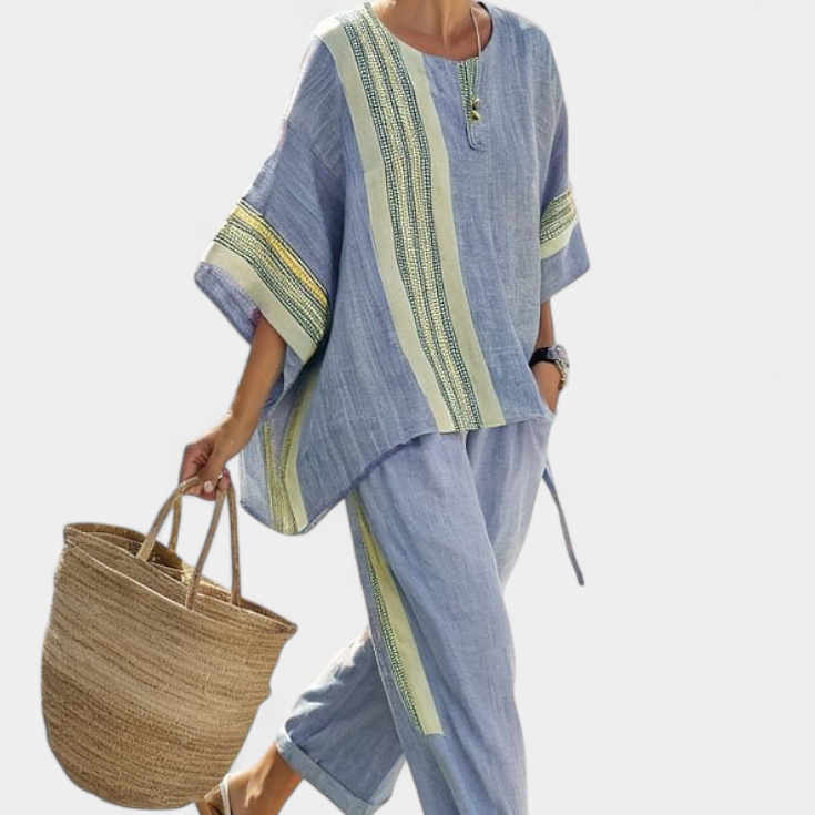 Neamhan | Boho-Set aus Leinen und Bambus