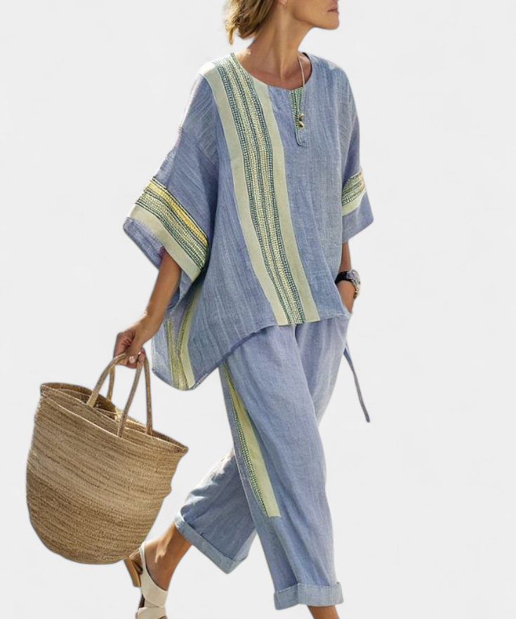 Neamhan | Boho-Set aus Leinen und Bambus