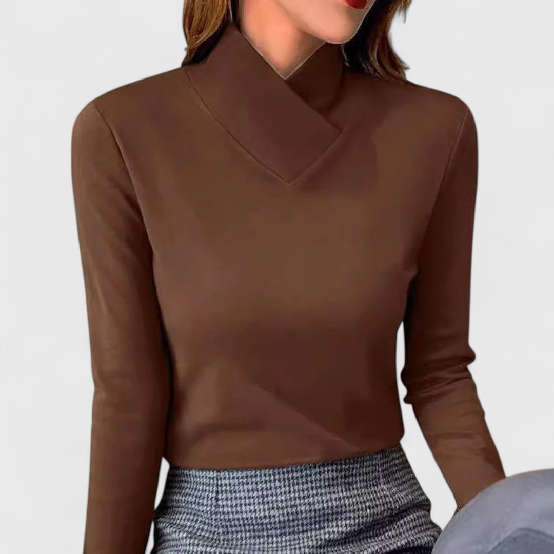 Maeve | Eleganter Hochkragen-Pullover