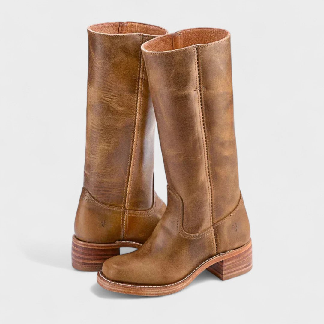 Klassische Reiterstiefel mit hohem Schaft