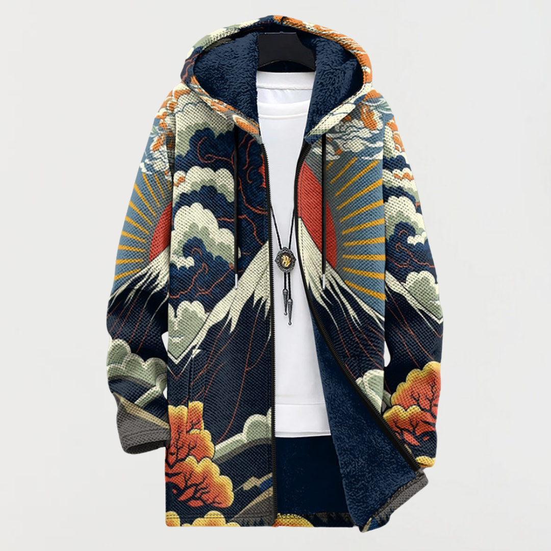 Wren | Sweatshirt mit Sonnenaufgangsmuster