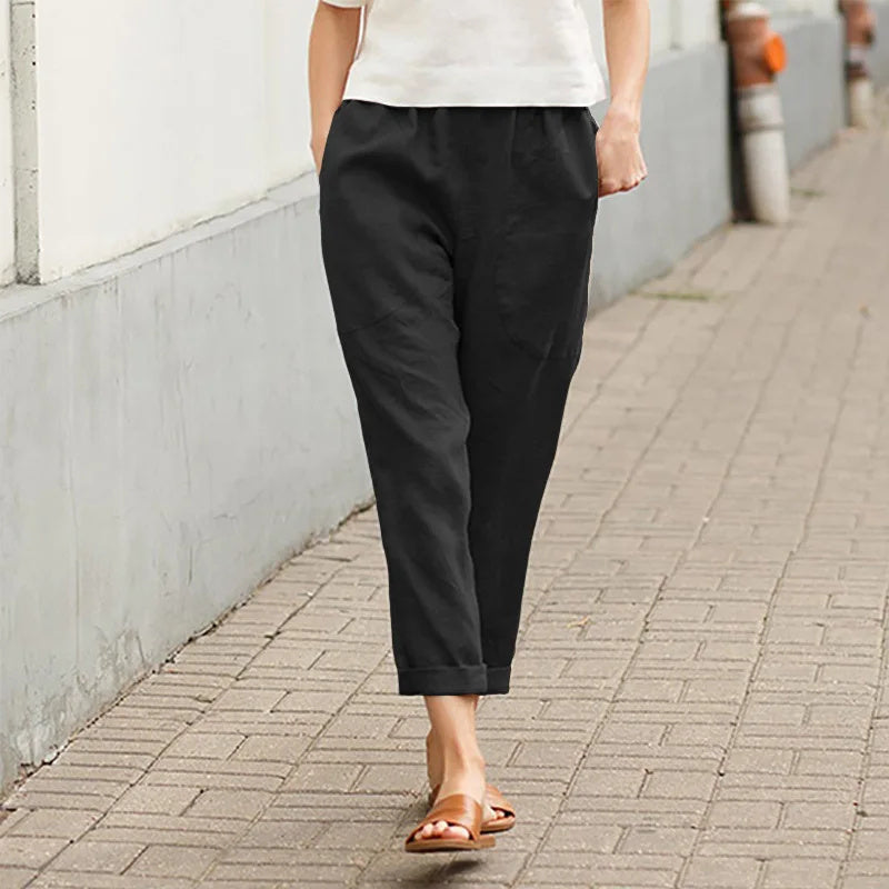 Caitlin | Weite Hosen mit Taschen