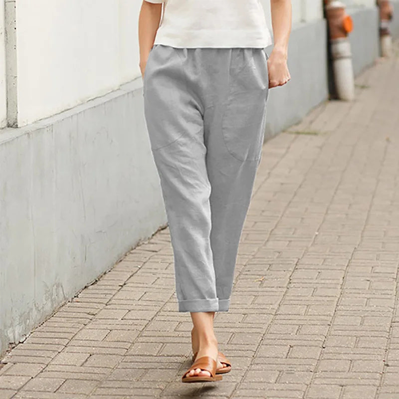 Caitlin | Weite Hosen mit Taschen