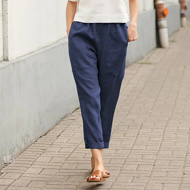 Caitlin | Weite Hosen mit Taschen