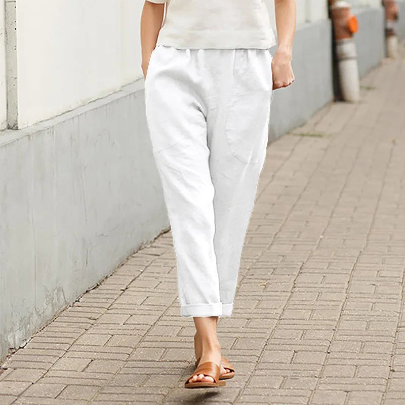 Caitlin | Weite Hosen mit Taschen