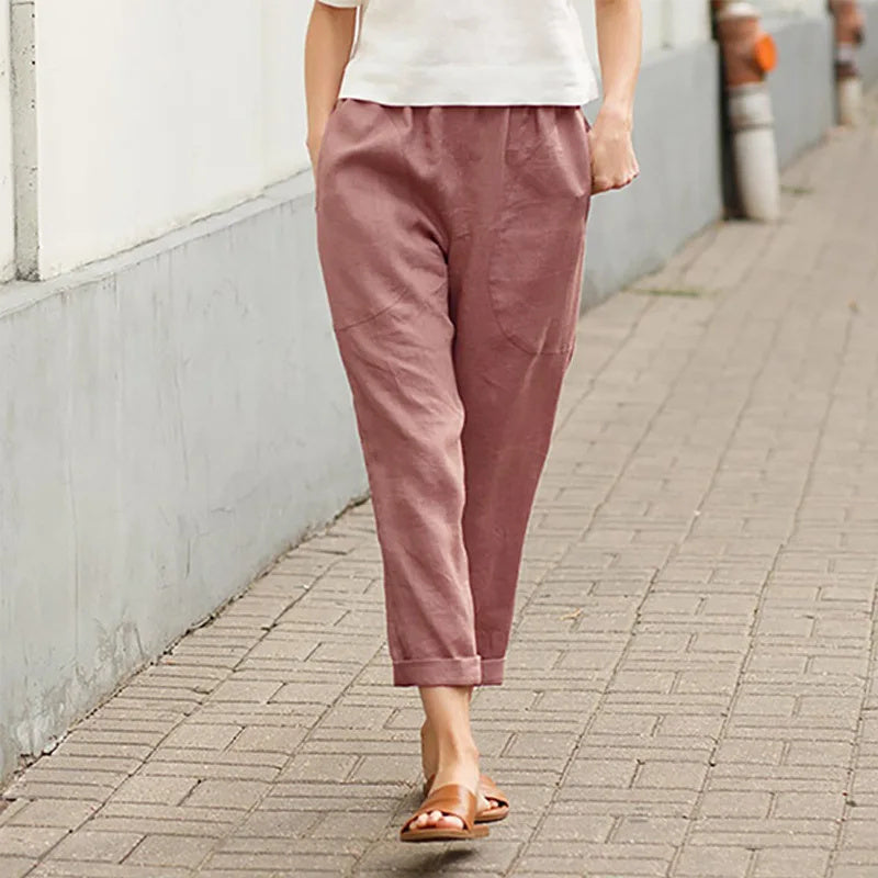 Caitlin | Weite Hosen mit Taschen