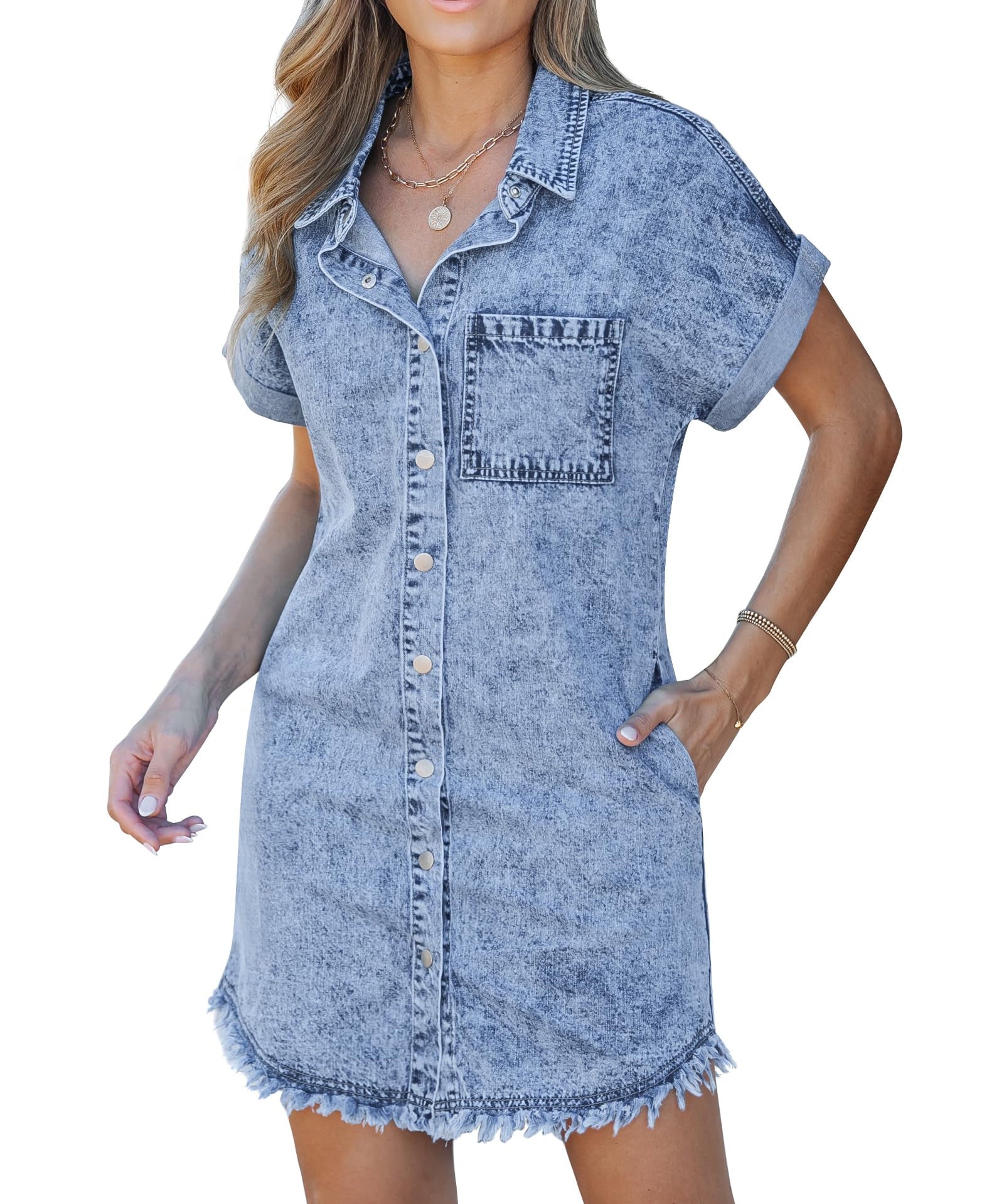 Catriona | Denim Hemdblusenkleid