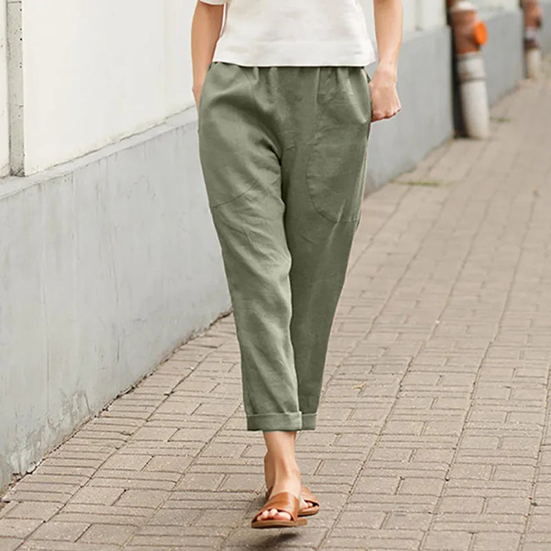 Caitlin | Weite Hosen mit Taschen