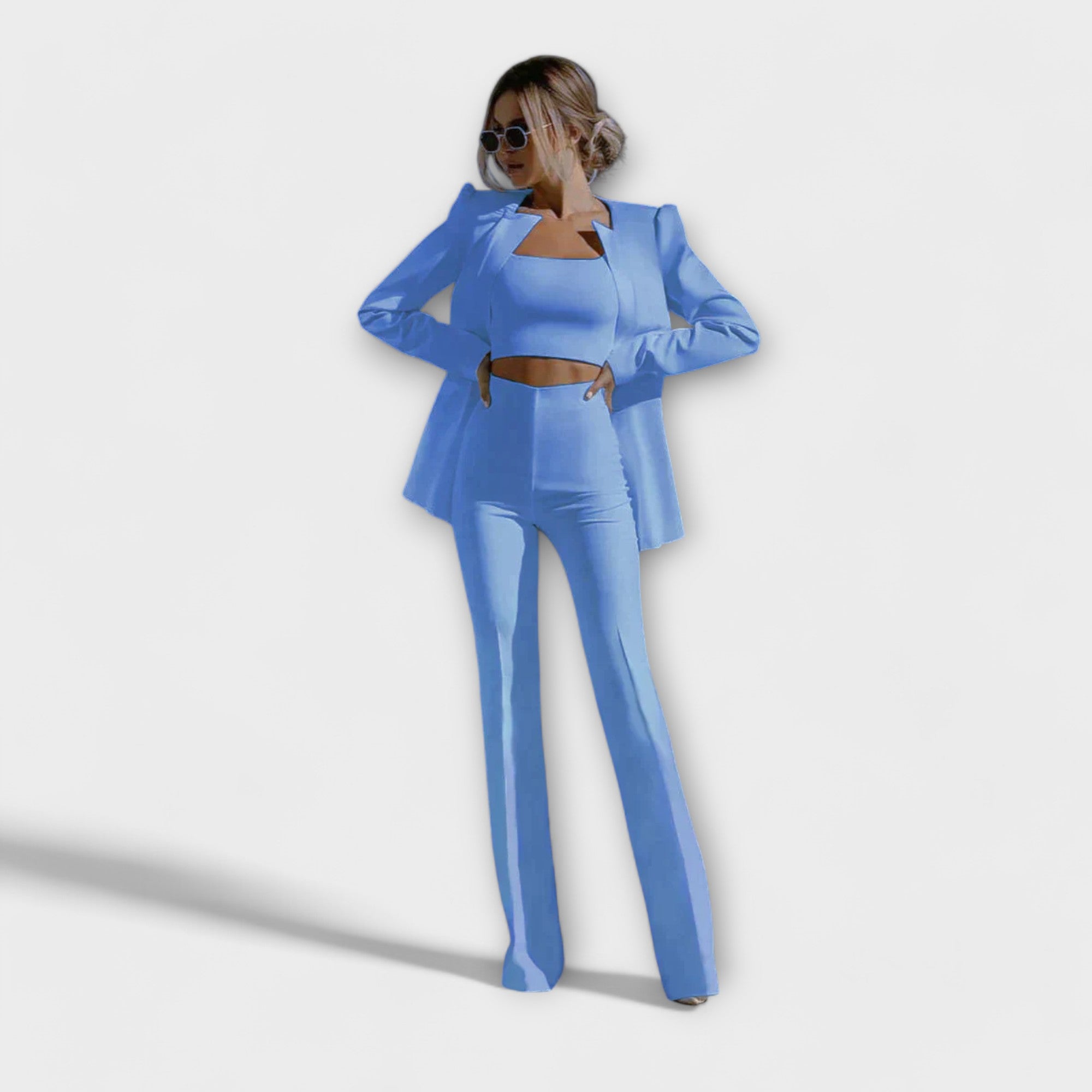 Grainne | Stilvolles 3-Teile-Set (Blazer, Top, Hose)