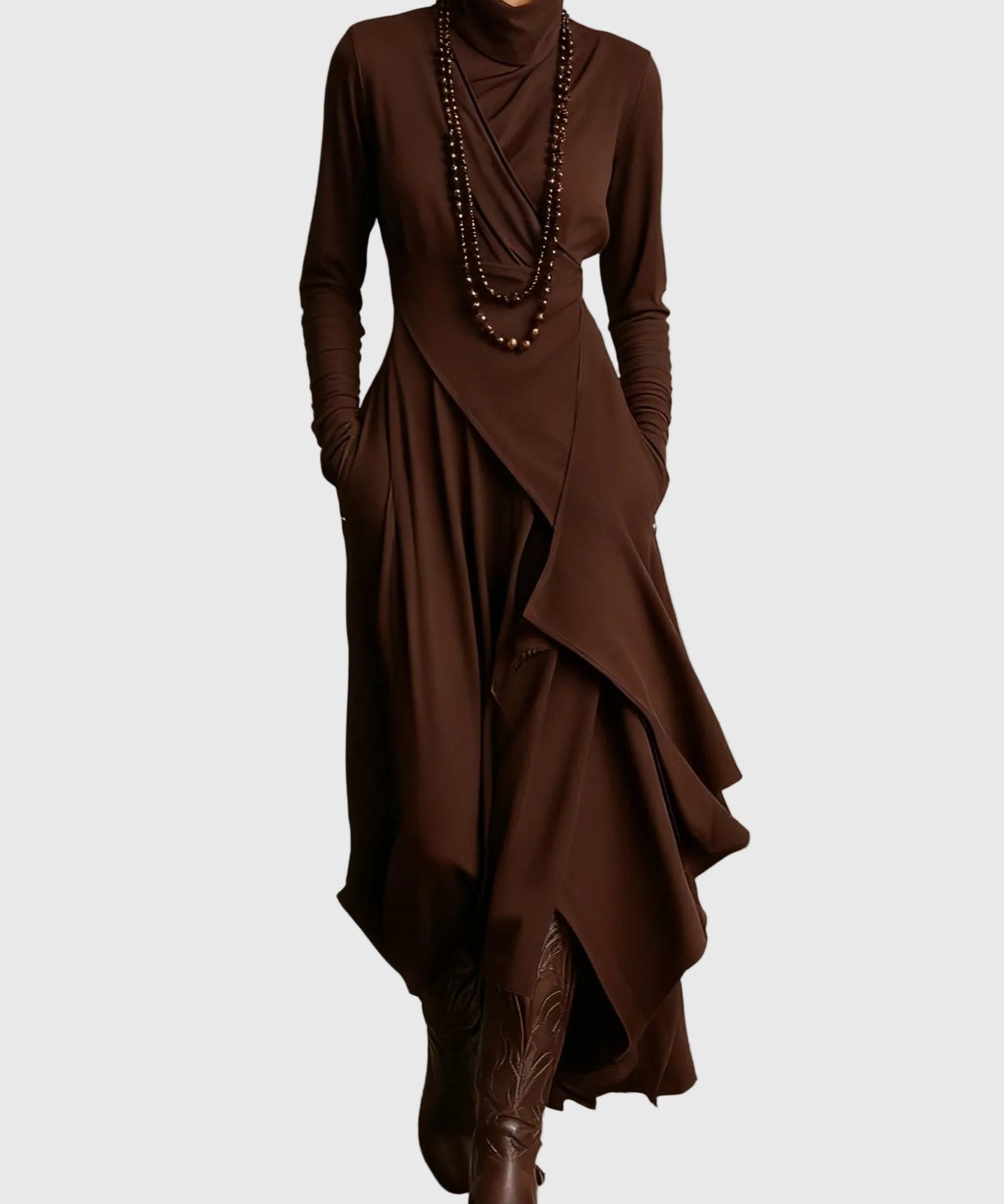 Aisling | Plissiertes Maxikleid