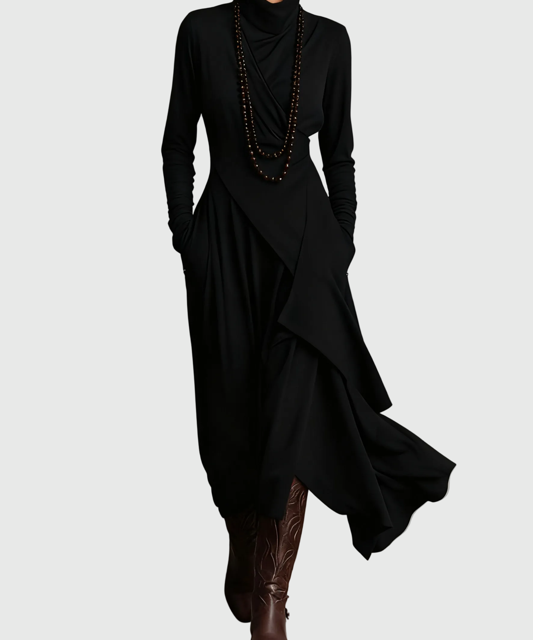 Aisling | Plissiertes Maxikleid