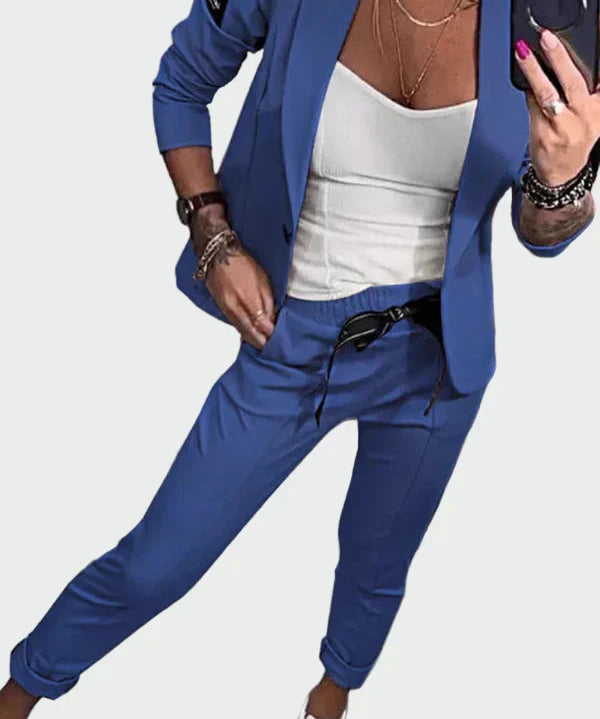 Bebhinn | Damen Lockere Hose und Blazer Set