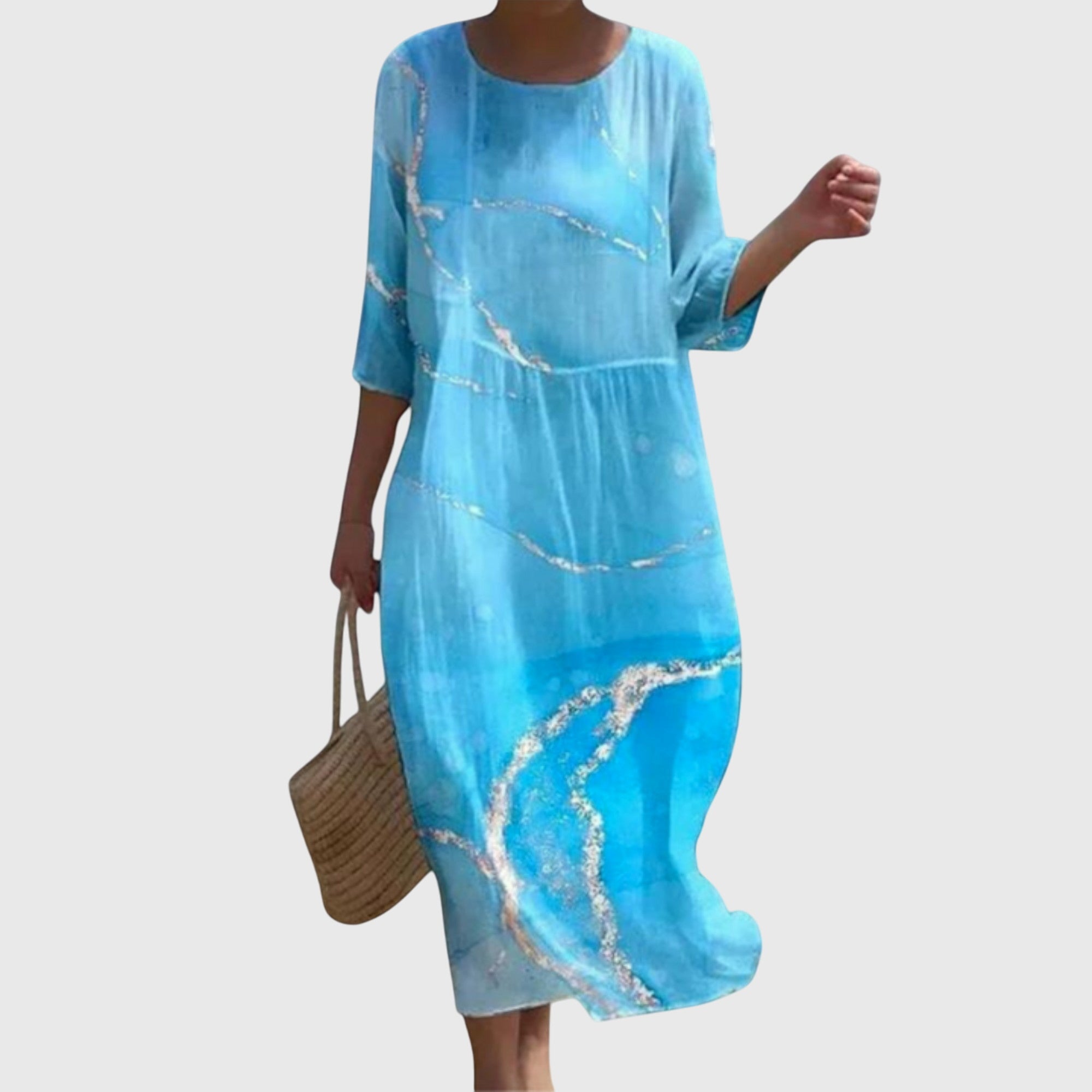 Aoife | Elegantes Floral-Maxikleid