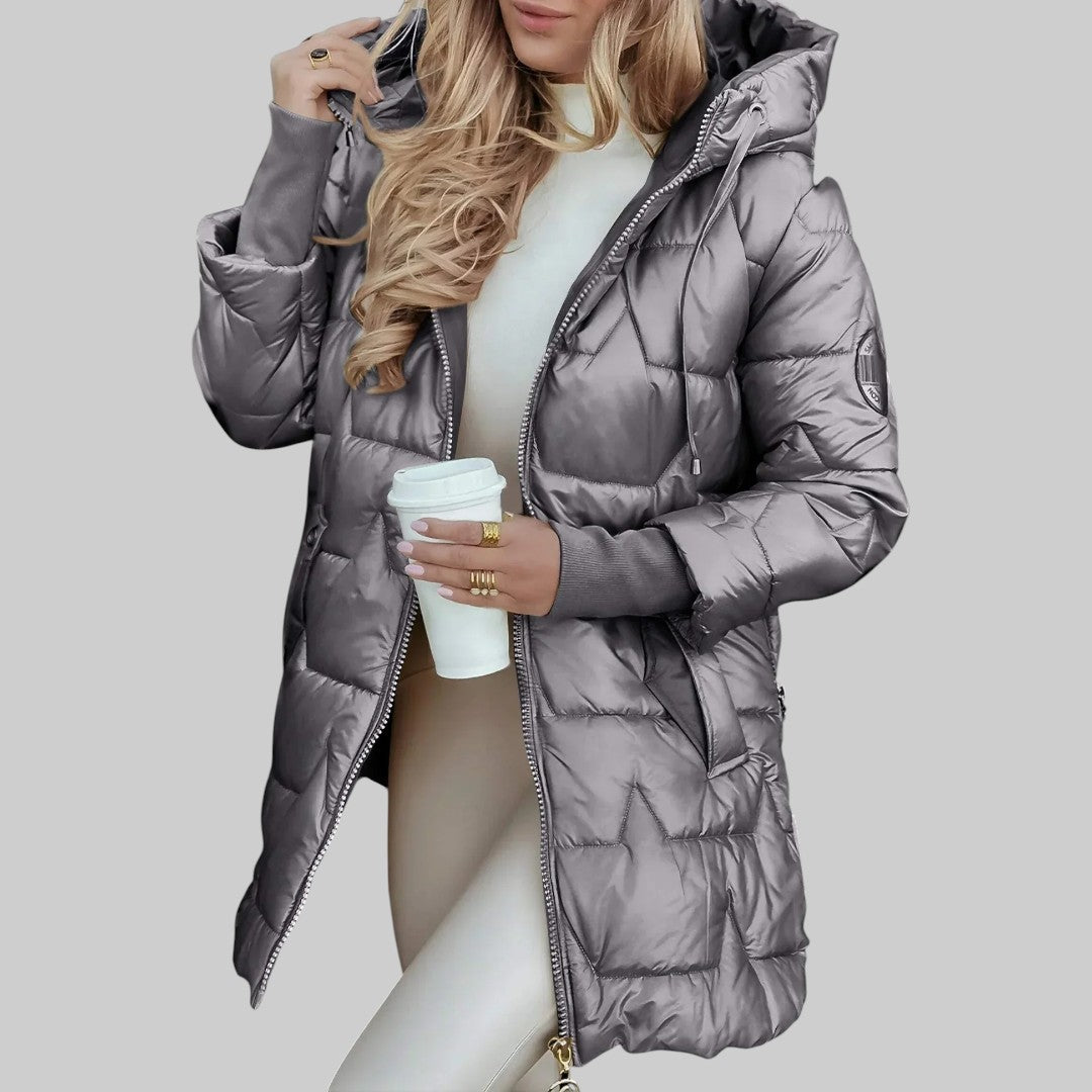 Ailbhe | Eleganter Herbstmantel mit Kapuze