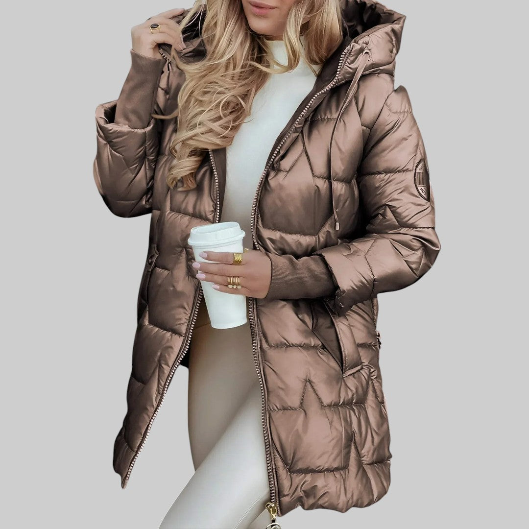 Ailbhe | Eleganter Herbstmantel mit Kapuze