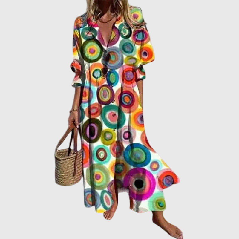 Sorcha | Elegantes Bohemian Maxikleid
