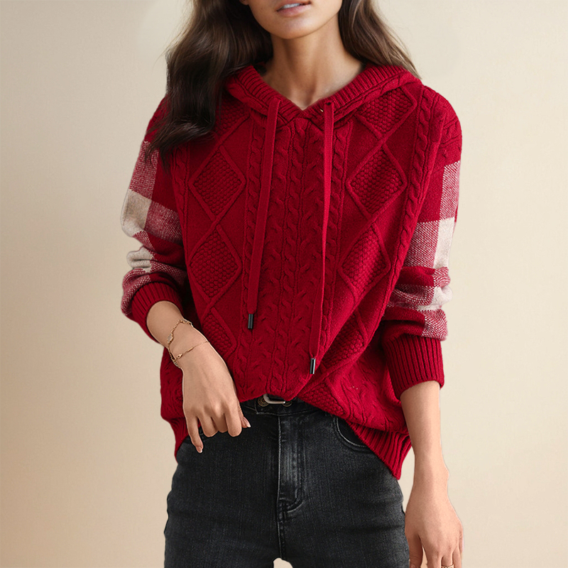 Blathnaid | Kabelstrick Kapuzenpullover