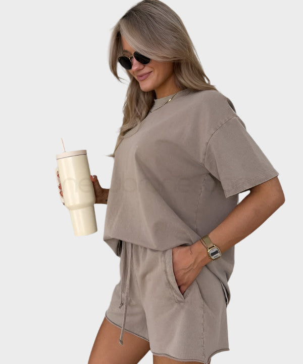 Latiaran | Lässiges T-Shirt und Jogginghosen-Set