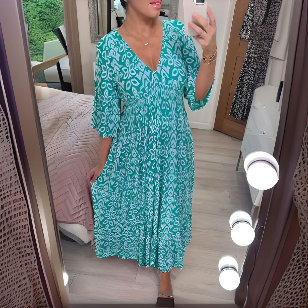 Almha | Bedrucktes Boho-Kleid