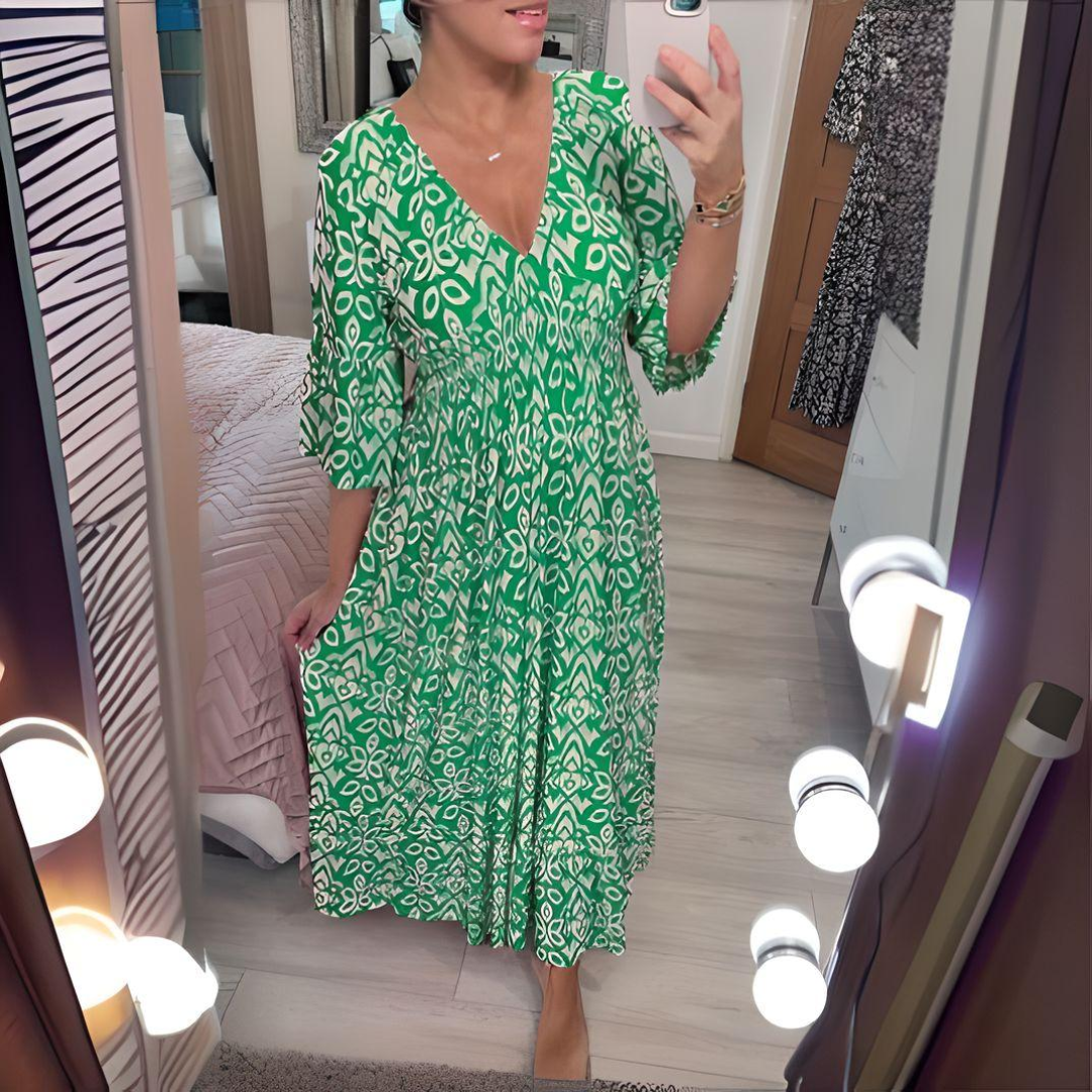 Almha | Bedrucktes Boho-Kleid