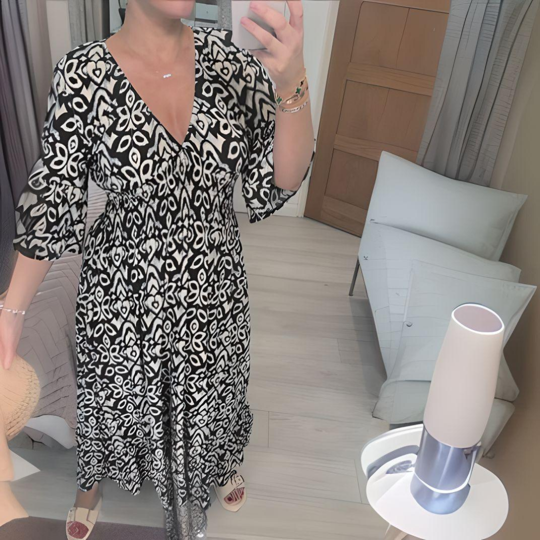 Almha | Bedrucktes Boho-Kleid