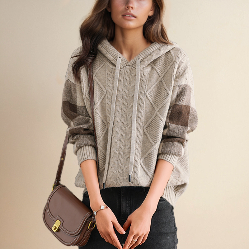 Blathnaid | Kabelstrick Kapuzenpullover