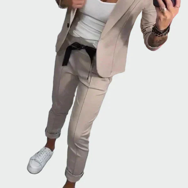 Bebhinn | Damen Lockere Hose und Blazer Set