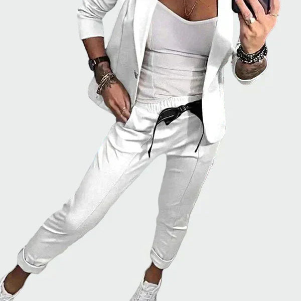 Bebhinn | Damen Lockere Hose und Blazer Set