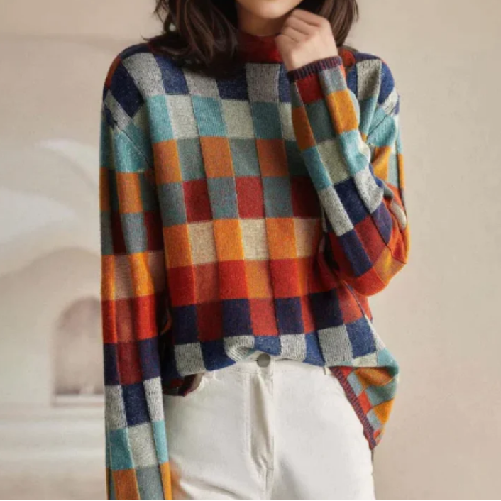 Aine | Bequemer Retro-Pullover
