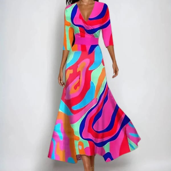 Éabha | Elegantes Blumen Kleid